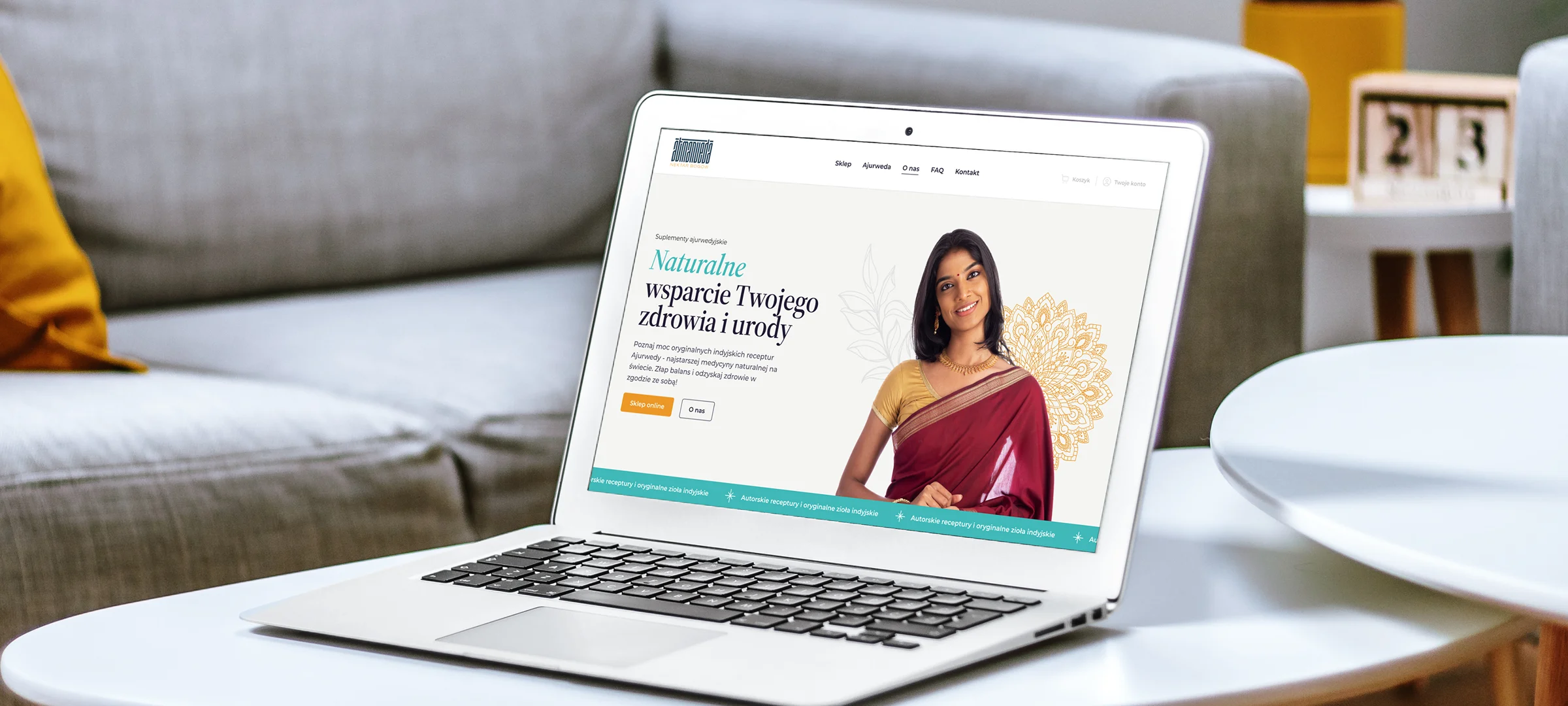 online store with ayurvedic supplements - home page
