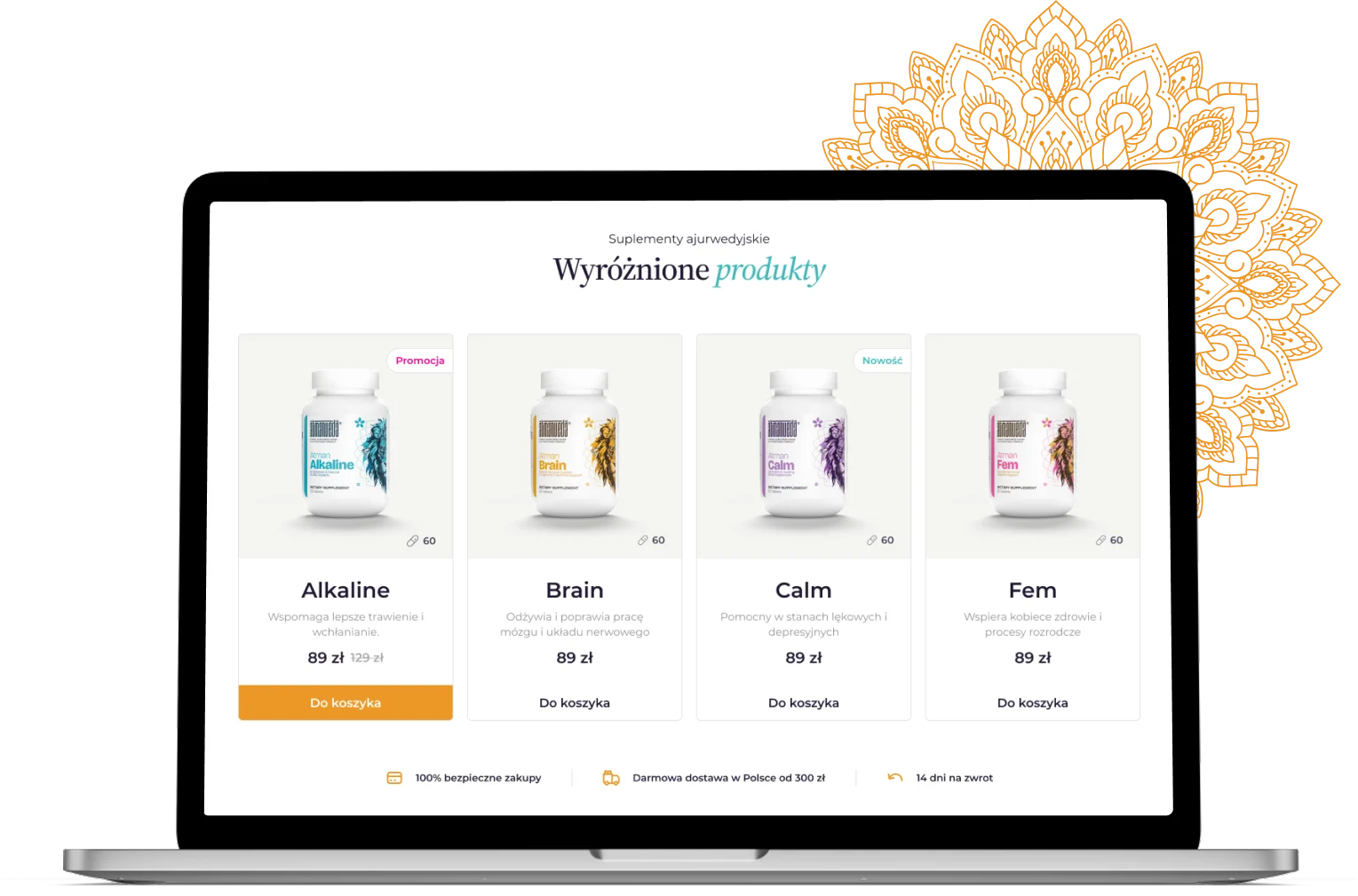 Atmanveda supplement store