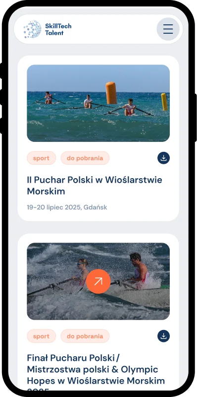 Strona dla firmy doradczej HR — widok mobilny, blog z filtrowaniem